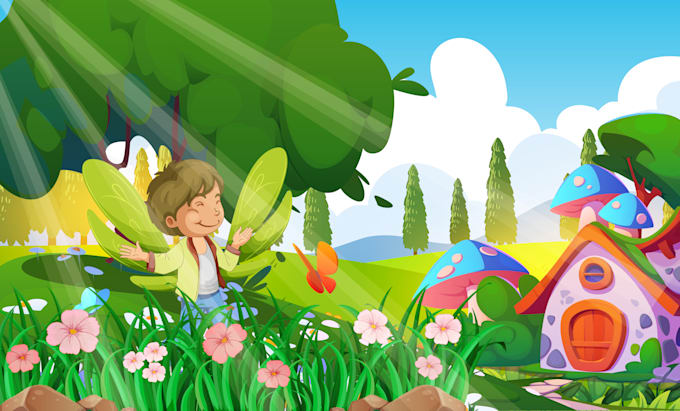 Gig Preview - Create custom childrens book illustrations for your storybook