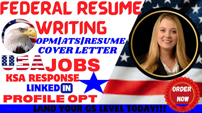 Gig Preview - Write a federal resume and cover letter for government