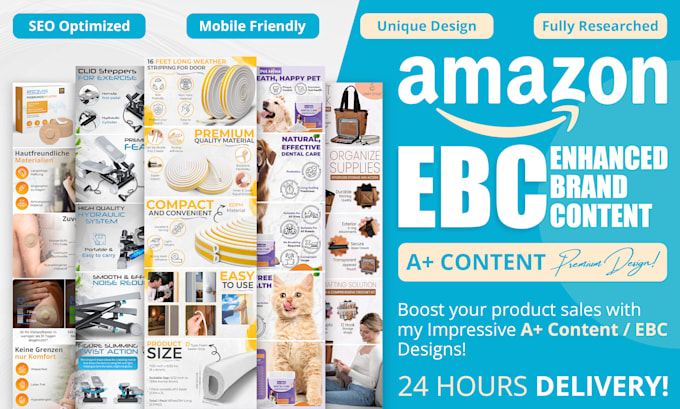 Gig Preview - Design amazon ebc or amazon a plus content and amazon listing images