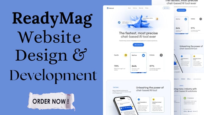 Gig Preview - Design and develop your site on readymag website tilda or webflow carrd vev