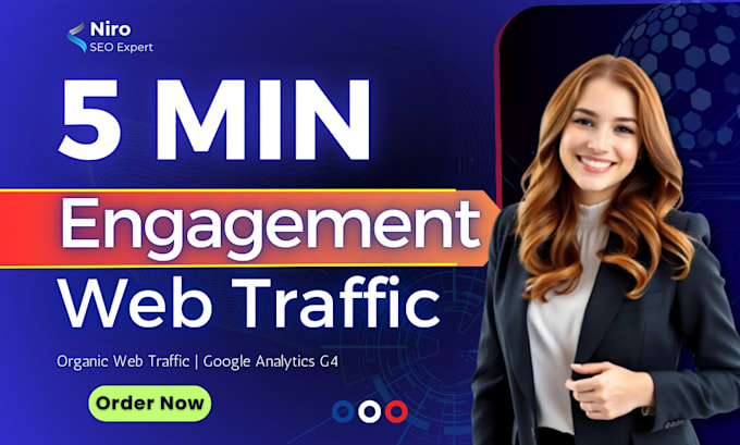 Gig Preview - Send 5min visit duration website traffic