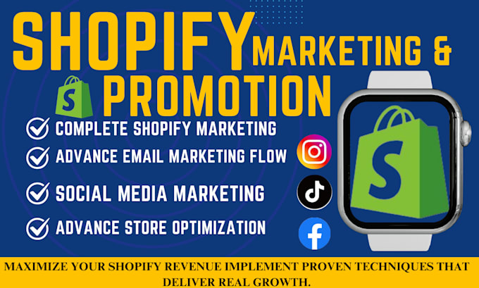 Gig Preview - Do shopify marketing shopify ads shopify dropshipping fb ads