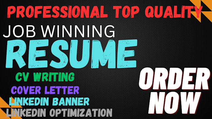 Bestseller - write job winning resume cover letter linkedin optimization career coach