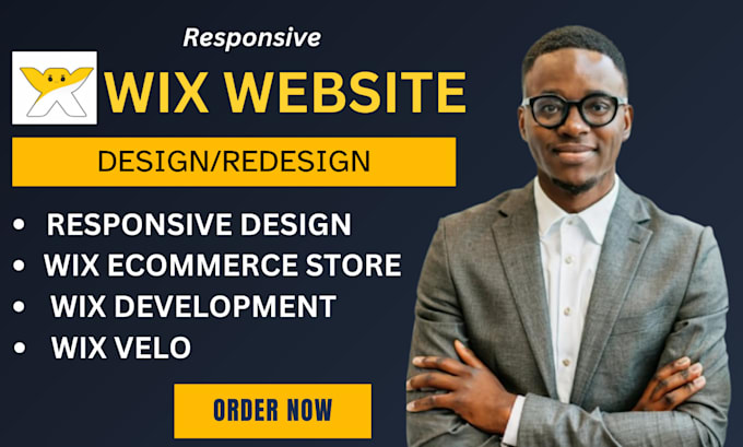 Gig Preview - Design wix website wix ecommerce design redesign   wix membership wix velo