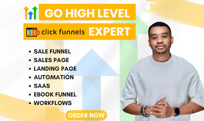 Gig Preview - Build gohighlevel salesfunnel gohighlevel website ghl landing page automation