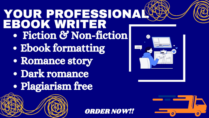 Gig Preview - Professionally ghostwrite your romance book fiction and non fiction story novel