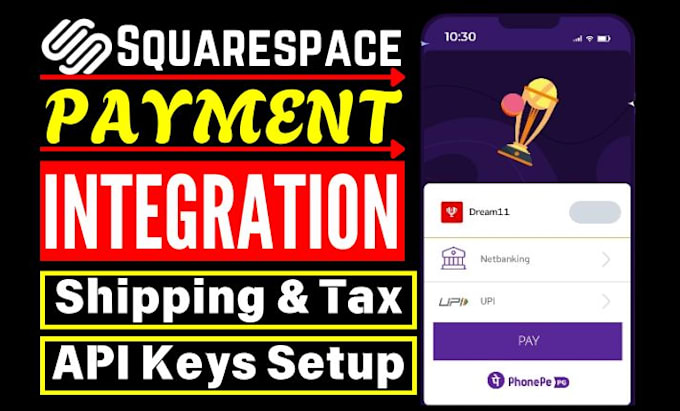 Gig Preview - Fix shipping squarespace payment clickfunnels checkout API key integration