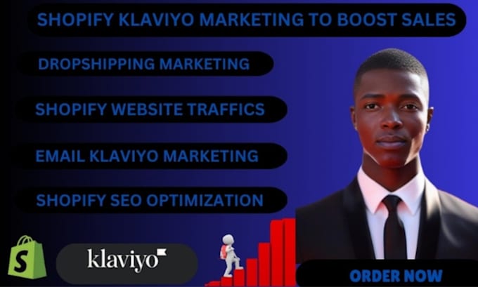 Gig Preview - Build shopify klaviyo email marketing to boost shopify traffic and shopify sales