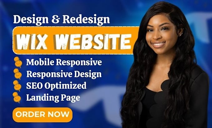 Gig Preview - Do wix website, redesign wix, build wix website or wix online store