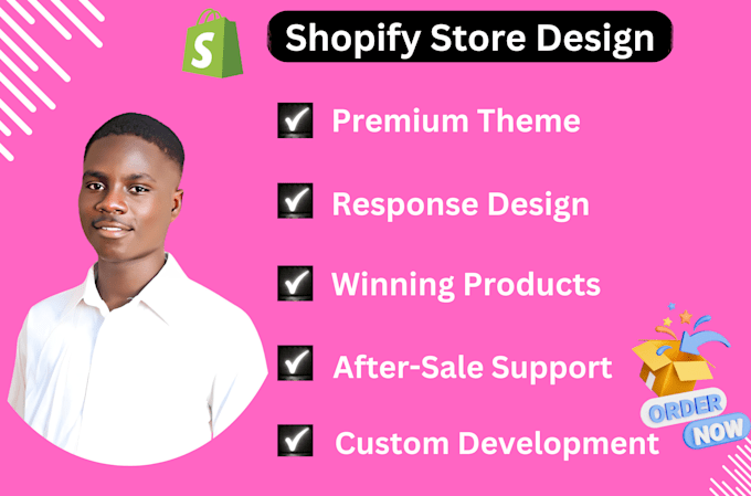 Gig Preview - Do shopify store design and shopify website redesign with automation