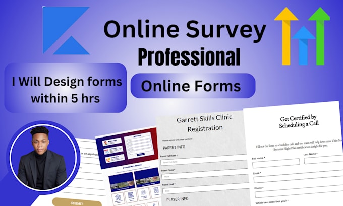 Gig Preview - Create online survey, online forms,pdf form using jotform, typeform, gohighlevel