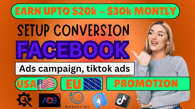 Bestseller - setup conversion facebook ads campaign, tiktok ads, to promote  website