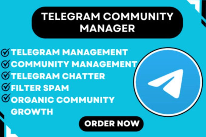 Gig Preview - Be your telegram chatter, telegram admin, chatter, community manager