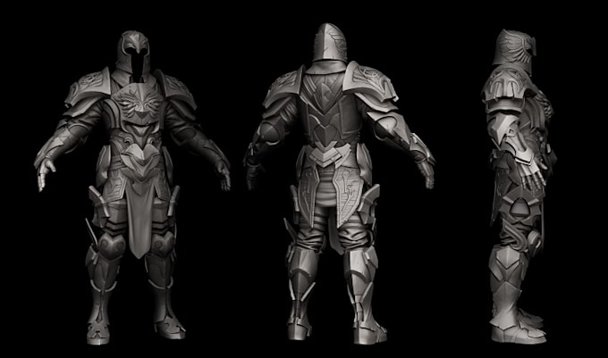 Gig Preview - Create 3d model for cosplay costume, 3d armor, 3d mask, 3d helmet