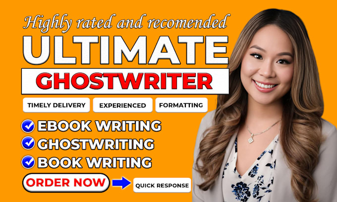 Gig Preview - Ghostwrite 30,000 words ebook, self help ebook, book writer, self esteem