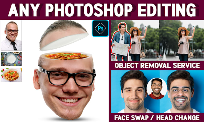 Bestseller - provide professional photoshop editing, including face swap and object removal