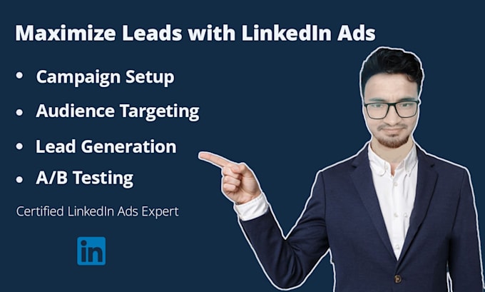 Gig Preview - Create manage and optimize result driven linkedin ads