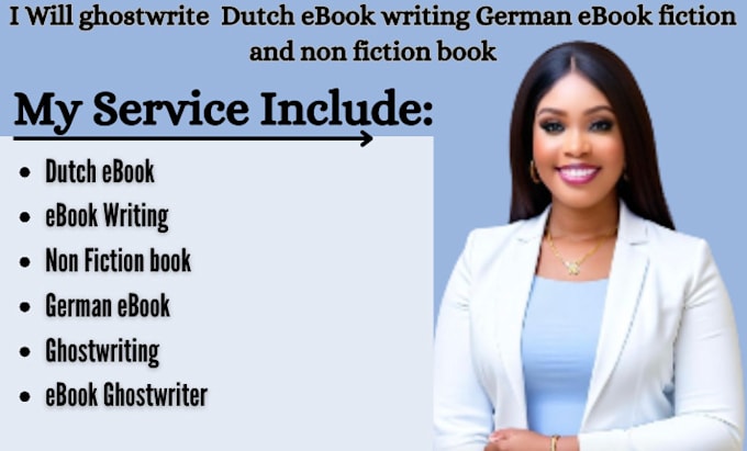 Gig Preview - Ghostwrite  dutch ebook writing german ebook fiction and non fiction book