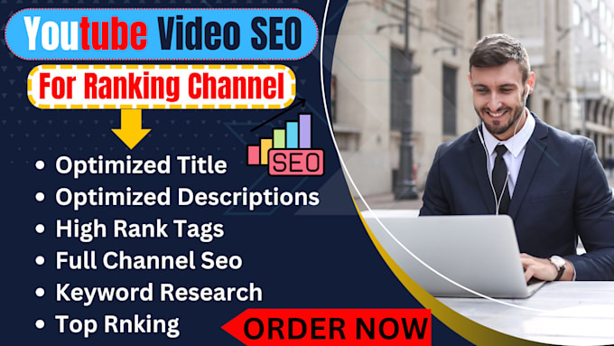 Gig Preview - Do professional organic youtube SEO expert