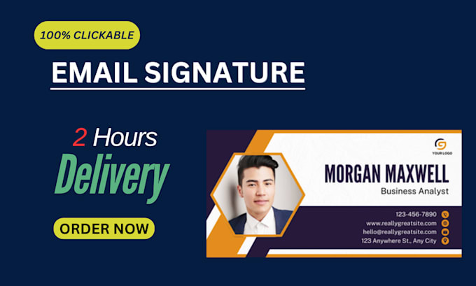 Gig Preview - Design custom html email signature in just 2 hours