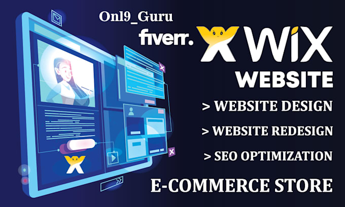 Gig Preview - Do wix website design wix website redesign wix business website wix online store