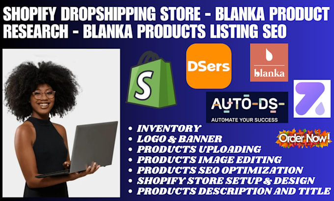 Bestseller - create a responsive shopify dropshipping store via blanka upload winning product