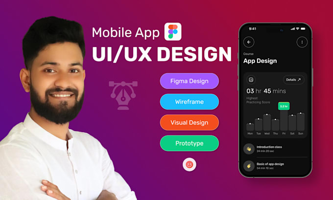 Gig Preview - Do user centric mobile app UI UX design