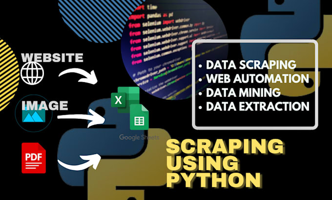 Gig Preview - Reliable data scraping from any website with python