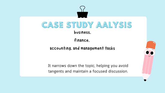 Gig Preview - Conduct research in business, finance, economics, accounting and case study