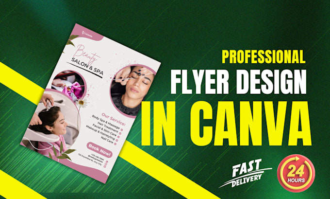 Gig Preview - Design a professional canva flyer within 24 hours