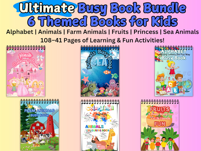 Gig Preview - Create ultimate busy book bundle for kids