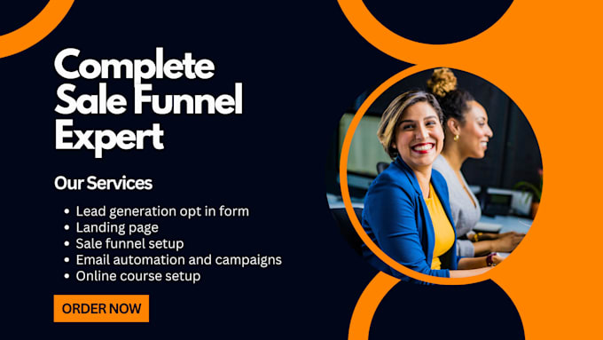 Bestseller - design your sales funnel on funnelish gohighlevel  landing page on clickfunnels