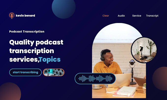 Gig Preview - Transcribe your podcast video audio into a written document