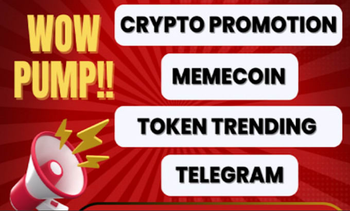 Bestseller - crypto project promotion x telegram marketing coin sol nft ico gamer pump fun