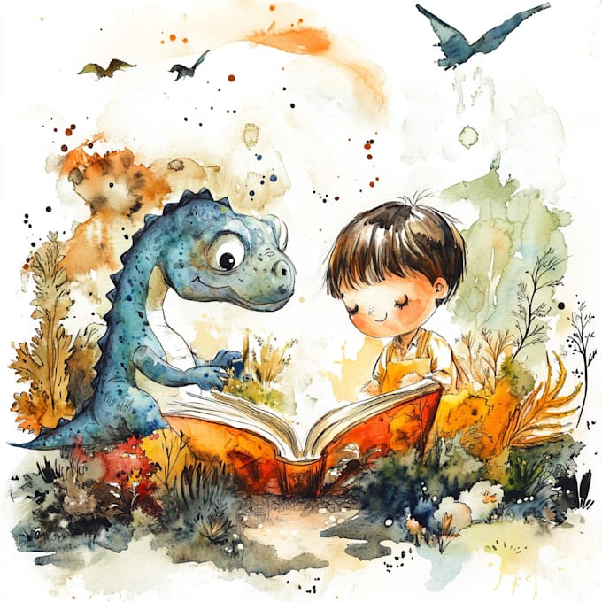 Gig Preview - Create children book illustrations in watercolor and ink