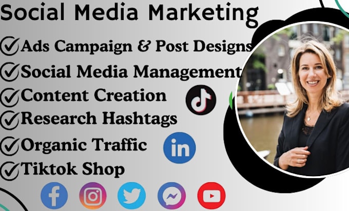 Gig Preview - Do social media marketing, ig and fb management tiktok marketing content creator