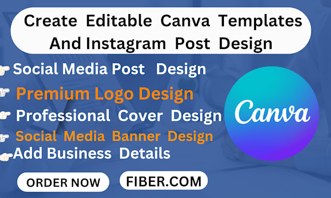 Gig Preview - Create editable canva templates and instagram post design