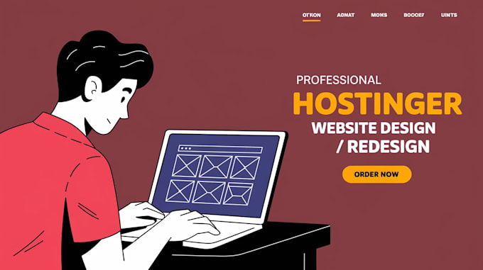 Gig Preview - Hostinger website design website redesign hostinger