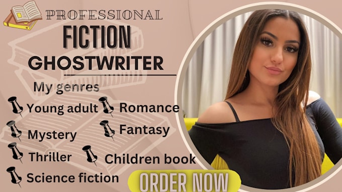 Bestseller - be your fiction ghostwriter, romance book, science fiction ghostwriter