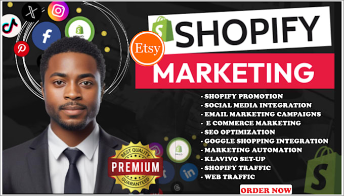 Bestseller - promote shopify marketing funnel, shopify sales promotion, etsy sales and SEO