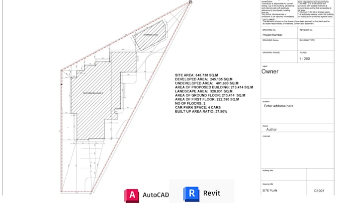 Gig Preview - Draw 2d site plans from google earth for permit approval