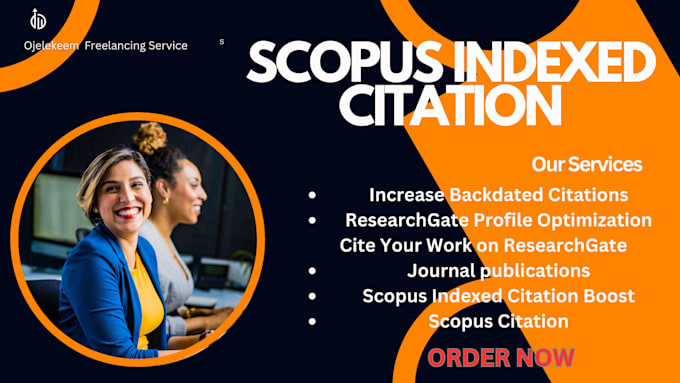 Gig Preview - Do scopus indexed citation h ndex journal publications