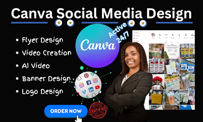 Bestseller - design canva social media post canva flyer design social media virtual assistant