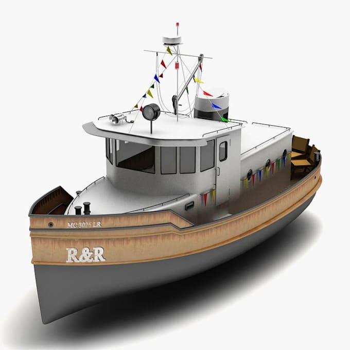 Bestseller - do  high quality 3d ship model ship animation 3d boat, yacht, realistic renders