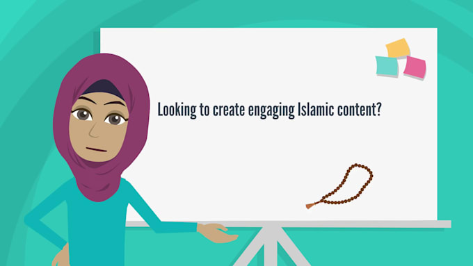 Gig Preview - Create custom 2d animated explainer video on islamic content