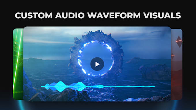 Gig Preview - Create an epic audio waveform visualizer