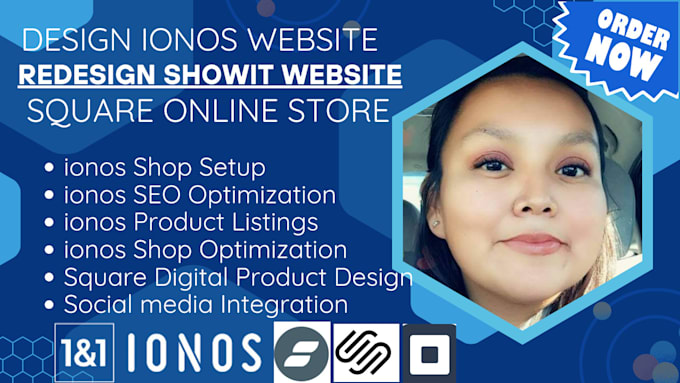 Gig Preview - Design ionos website redesign showit website square online squarespace website