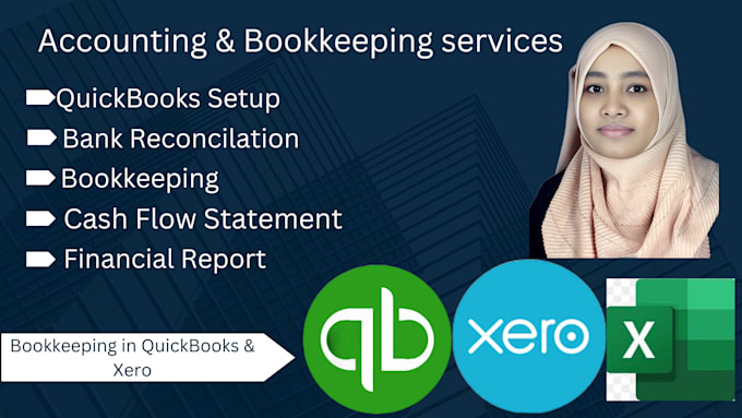 Bestseller - do bank reconciliation and bookkeeping using quickbooks and xero