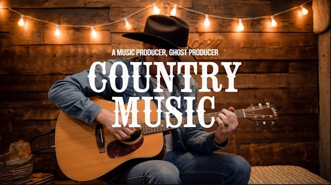 Gig Preview - Write compose and produce your original country song with professional vocals