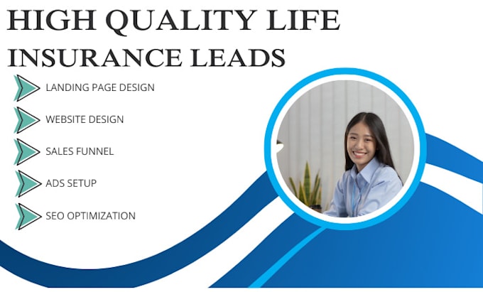 Gig Preview - Generate life insurance lead, insurance website, life insurance leads